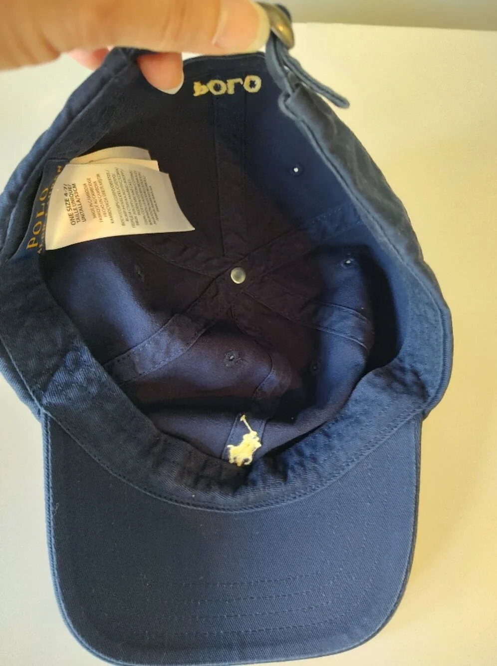 Ralph Lauren Polo Pony Youth Kids Ball Cap Navy Blue Classic Preppy Adjustable
